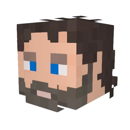 messwyd1 Minecraft avatar head, 3D render