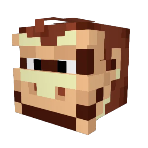 messyj4 Minecraft avatar head, 3D render