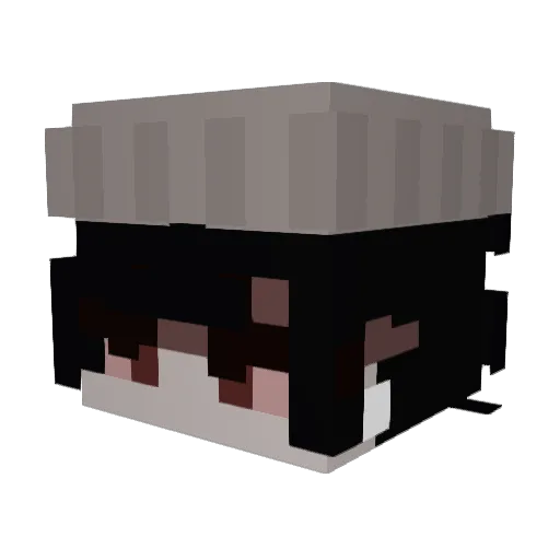 mester_bird Minecraft avatar head, 3D render
