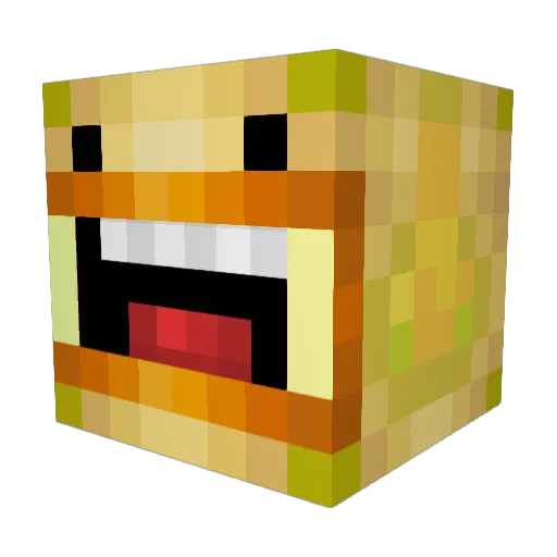 mesterbagaren Minecraft avatar head, 3D render