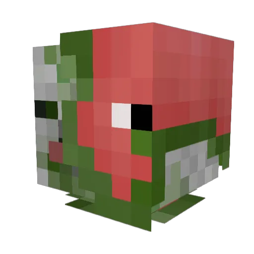 mesteves Minecraft avatar head, 3D render