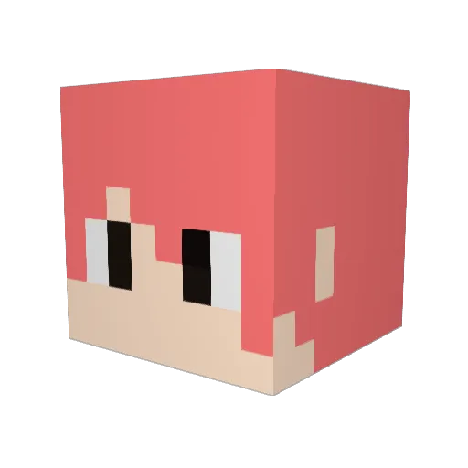 mesto19 Minecraft avatar head, 3D render