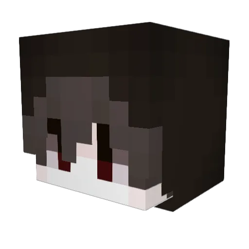 meta_melon Minecraft avatar head, 3D render