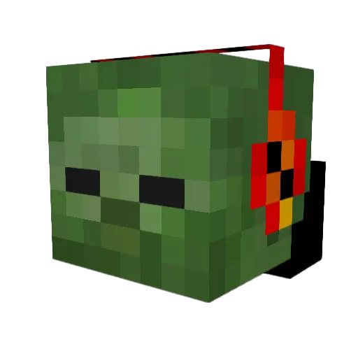 meta_meta Minecraft avatar head, 3D render