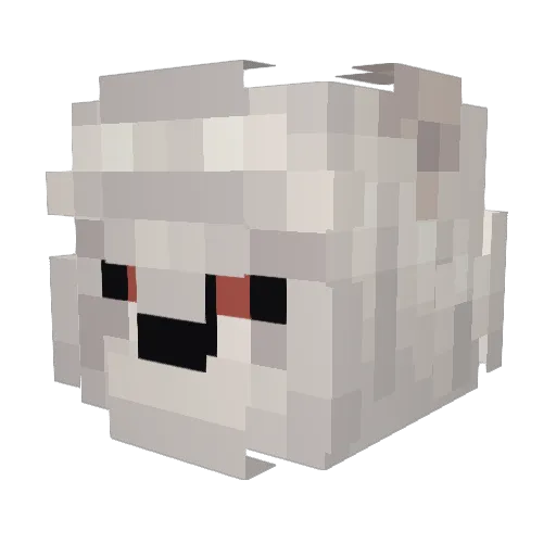 metabeam Minecraft avatar head, 3D render