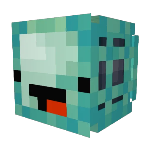 metablox Minecraft avatar head, 3D render