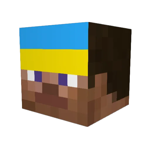 metadon123 Minecraft avatar head, 3D render