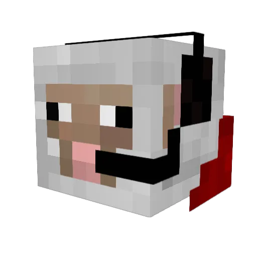 metalheadtwo Minecraft avatar head, 3D render