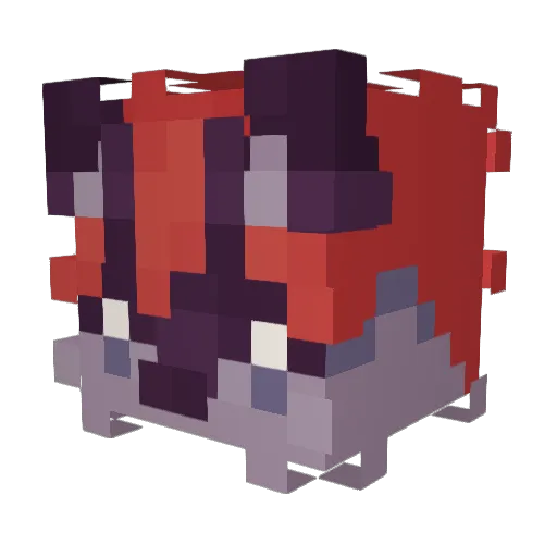 metalink_ Minecraft avatar head, 3D render