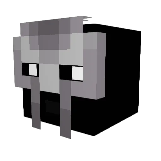 metalishere Minecraft avatar head, 3D render