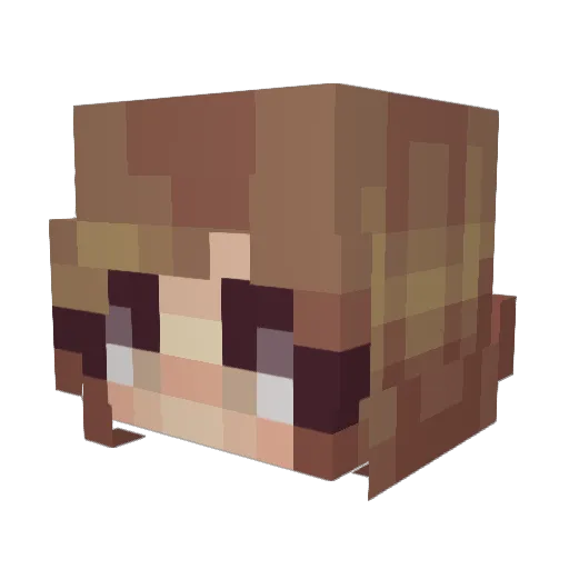 metallicrose54 Minecraft avatar head, 3D render