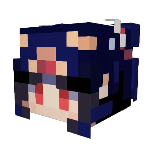 metalmemer Minecraft avatar head, 3D render