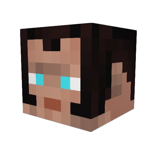 metalmosq Minecraft avatar head, 3D render