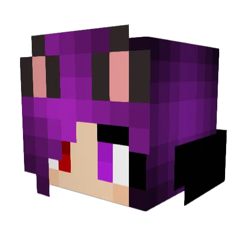 metalmuffin Minecraft avatar head, 3D render
