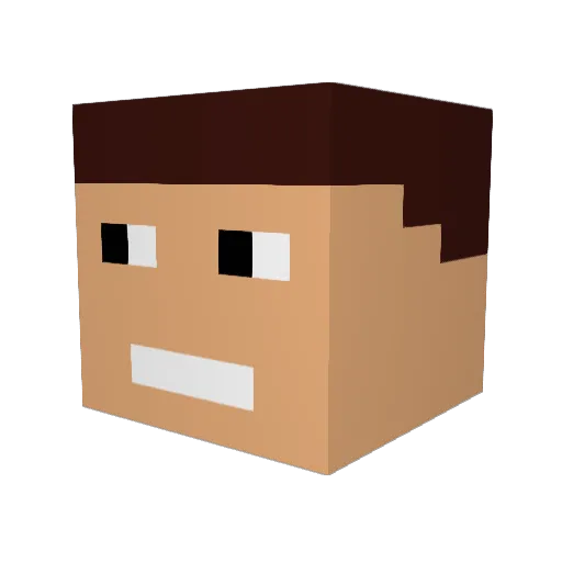 metalsonic26 Minecraft avatar head, 3D render