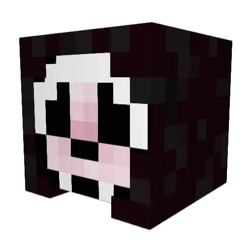 metaltrash Minecraft avatar head, 3D render