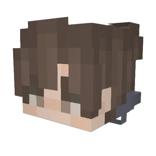 metaqhor Minecraft avatar head, 3D render