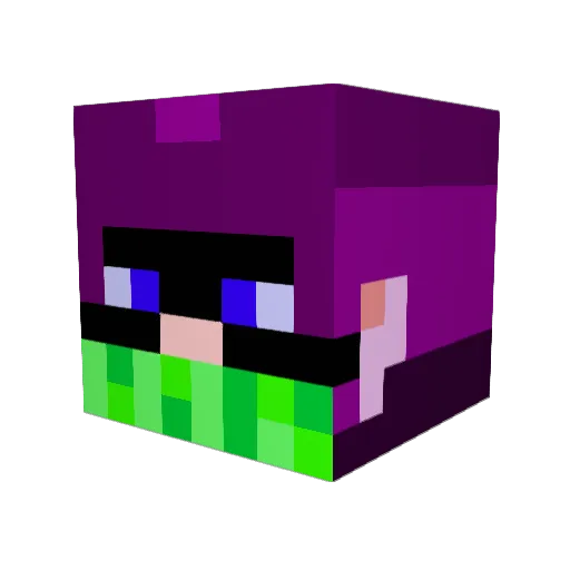 metarauch Minecraft avatar head, 3D render
