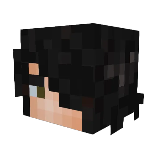 metasora Minecraft avatar head, 3D render