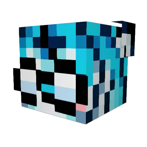 metbeom Minecraft avatar head, 3D render
