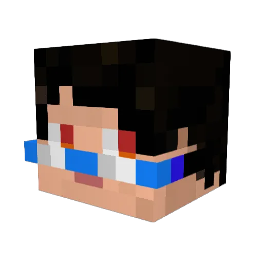 meteor0821 Minecraft avatar head, 3D render