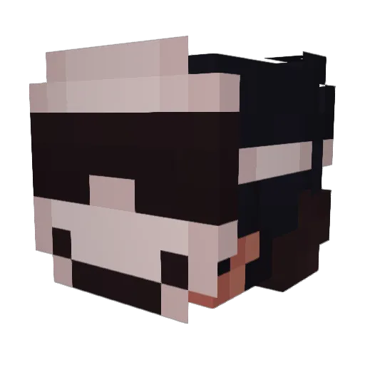 meteorinto Minecraft avatar head, 3D render