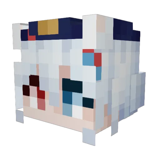 meteorite0 Minecraft avatar head, 3D render