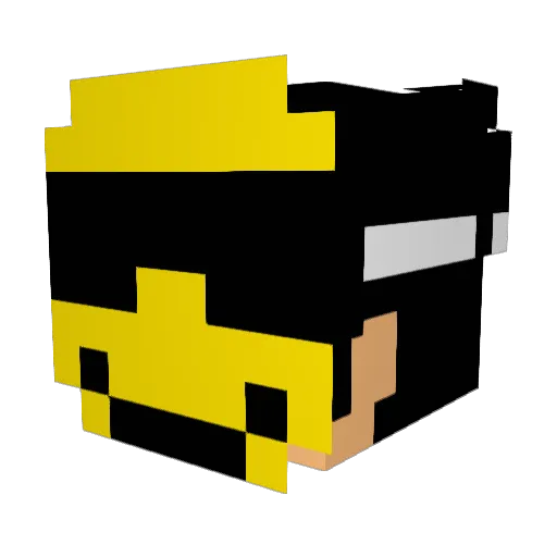 meteoritotatu_ Minecraft avatar head, 3D render