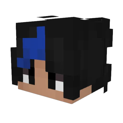 meteorlily Minecraft avatar head, 3D render