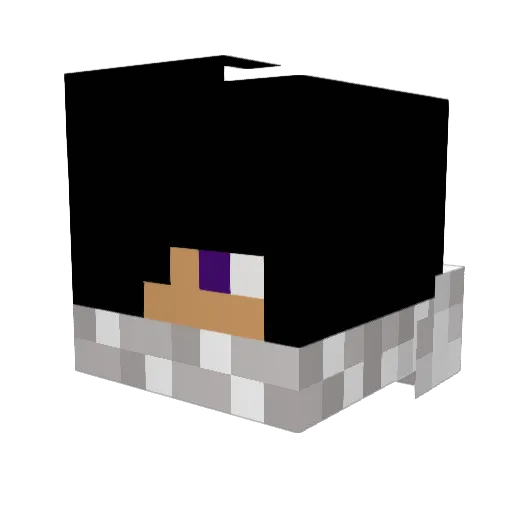 methalkilleur Minecraft avatar head, 3D render