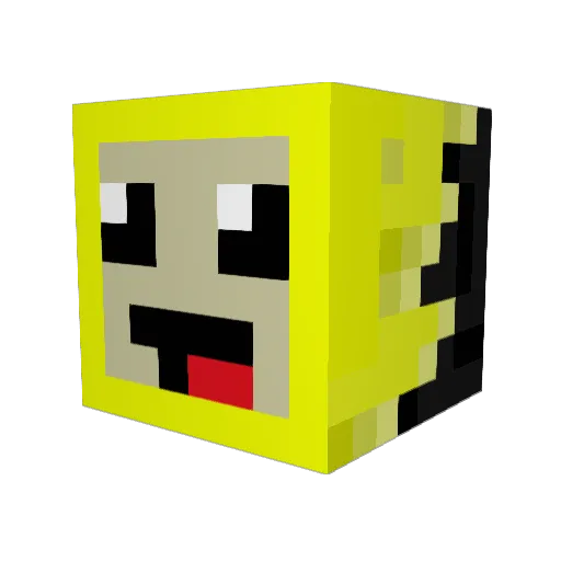 methango43 Minecraft avatar head, 3D render