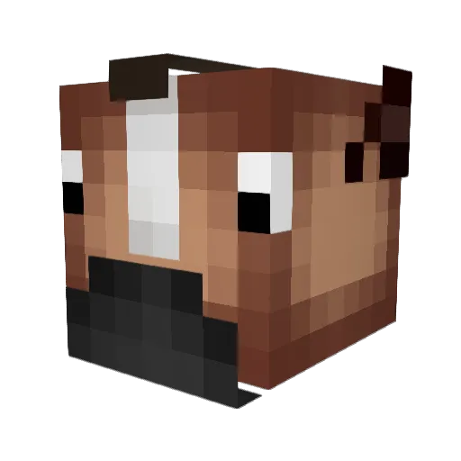 methebrag Minecraft avatar head, 3D render