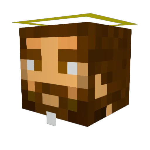 method02 Minecraft avatar head, 3D render