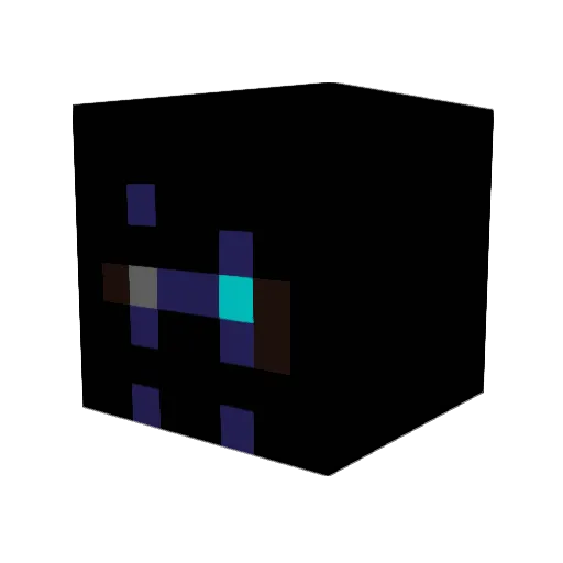 methodcow Minecraft avatar head, 3D render