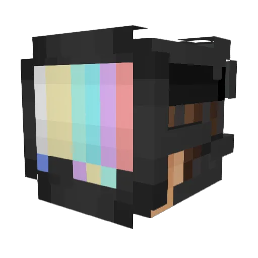 metigue Minecraft avatar head, 3D render