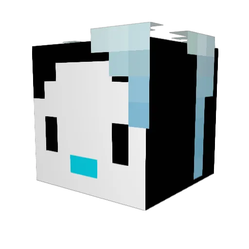 metinxd Minecraft avatar head, 3D render