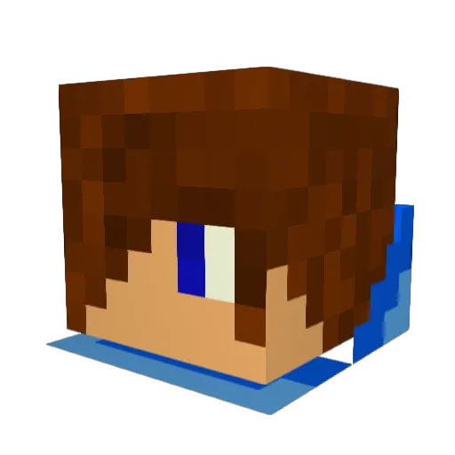 metju2001 Minecraft avatar head, 3D render