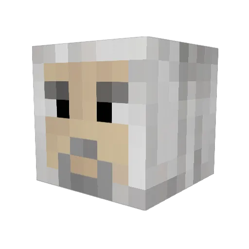meto30 Minecraft avatar head, 3D render