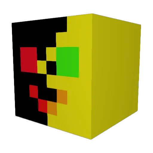 metojem Minecraft avatar head, 3D render