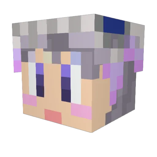 metoro11 Minecraft avatar head, 3D render