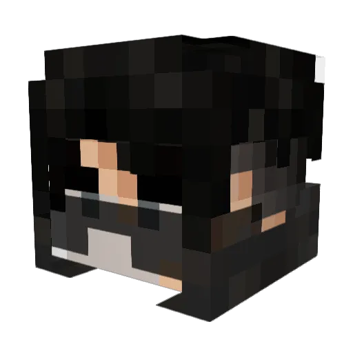 metpg Minecraft avatar head, 3D render