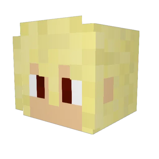 metpy Minecraft avatar head, 3D render