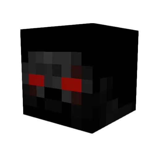 metqn Minecraft avatar head, 3D render