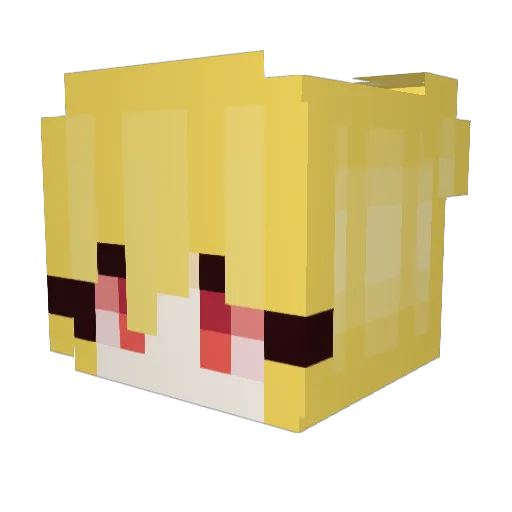 metrickm Minecraft avatar head, 3D render