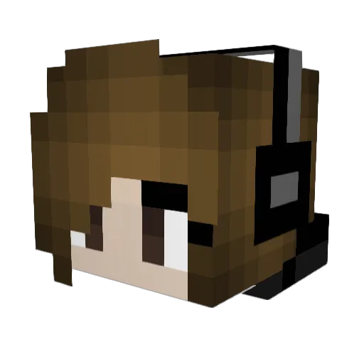 metryux2 Minecraft avatar head, 3D render
