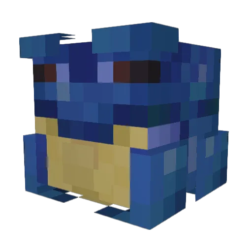 metsaalune Minecraft avatar head, 3D render