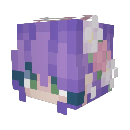 metta_mines Minecraft avatar head, 3D render