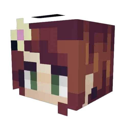 mette_99 Minecraft avatar head, 3D render