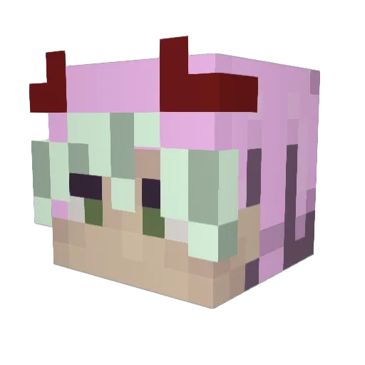 metteruser Minecraft avatar head, 3D render
