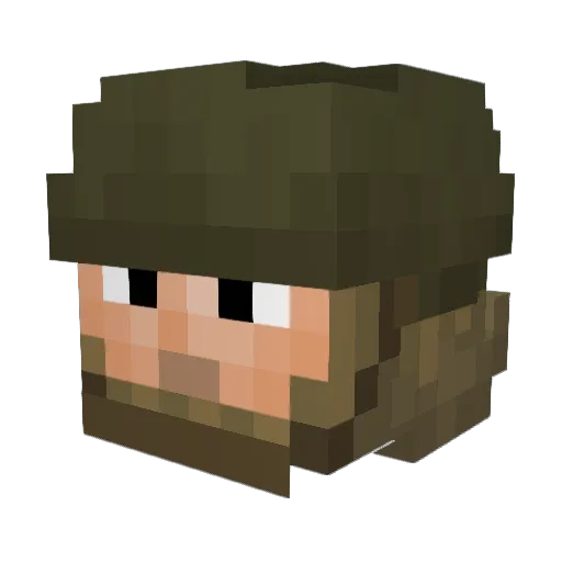 metuss Minecraft avatar head, 3D render